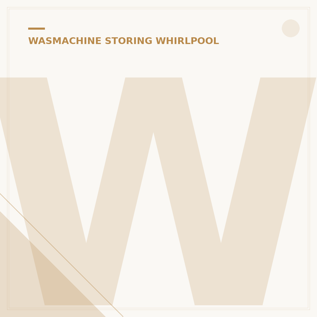 Whirlpool Wasmachine Storing F23: 5 Snelle Oplossingen